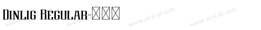 Dinlig Regular字体转换 Dinlig Regular字体转换